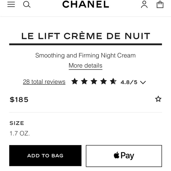 CHANEL LE LIFT Crème De Nuit Night Cream 1.7oz NWT - Picture 5 of 6